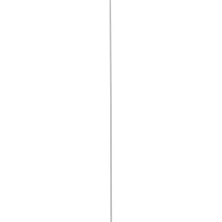Hockeystickprofiel kunststof zwart 8x21 mm lengte 260 cm