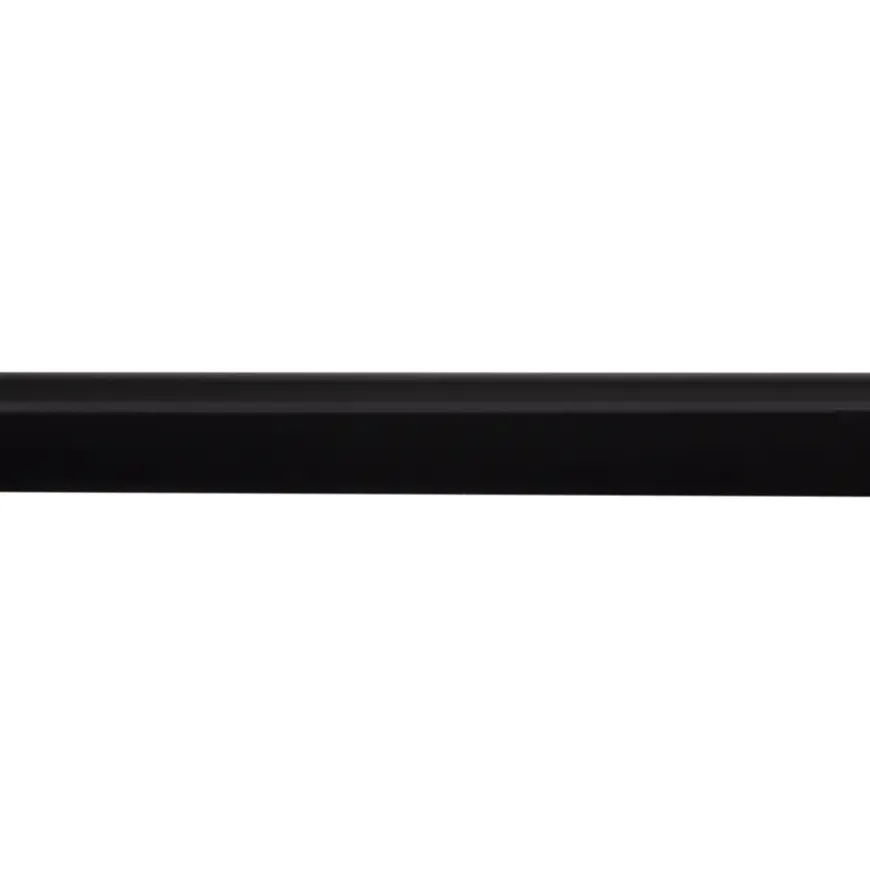 Hockeystickprofiel kunststof zwart 8x21 mm lengte 260 cm