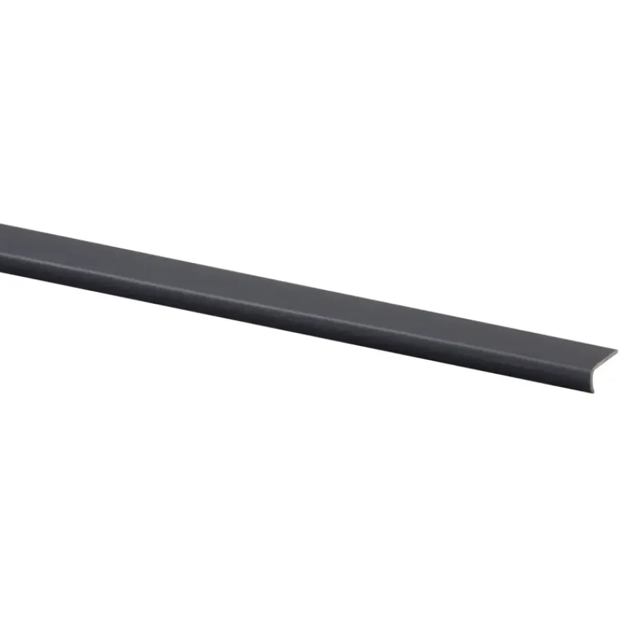 Geen Hockeystickprofiel kunststof antraciet 8x21 mm 260cm