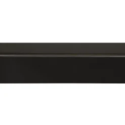 Hoeklat grenen gelakt zwart 34x34mm 270cm