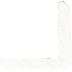 Hoeklat grenen wit gelakt 27x27mm 270cm