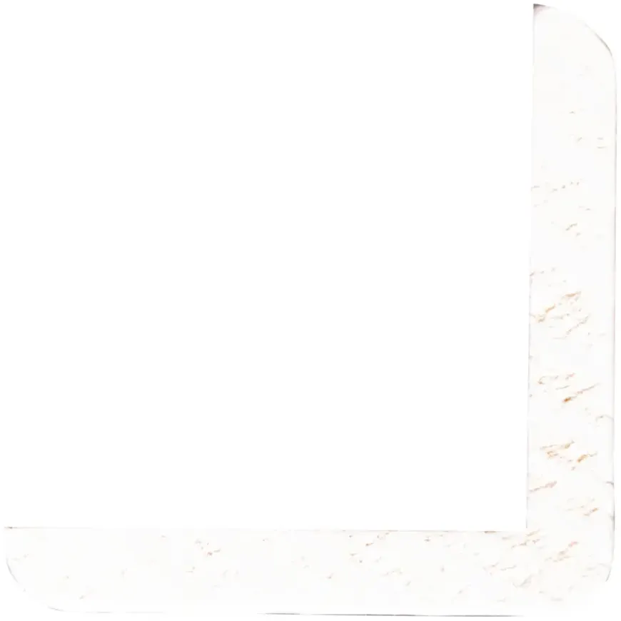 Hoeklat grenen wit gelakt 34x34mm 270cm