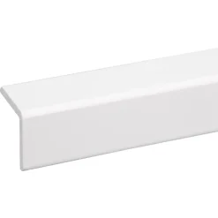 Hoeklat grenen wit gelakt 34x34mm 270cm