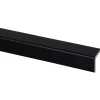 Hoeklat grenen zwart gelakt 27x27mm 270cm