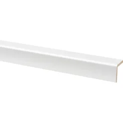 Hoeklat MDF 33x33 mm wit lengte 260 cm