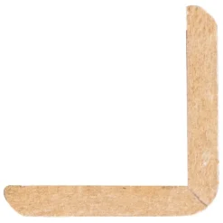 Hoeklat MDF zelfklevend 27x27 mm lengte 260 cm gegrond