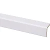 Hoeklat zelfklevend MDF wit folie 33x33 mm 260 cm
