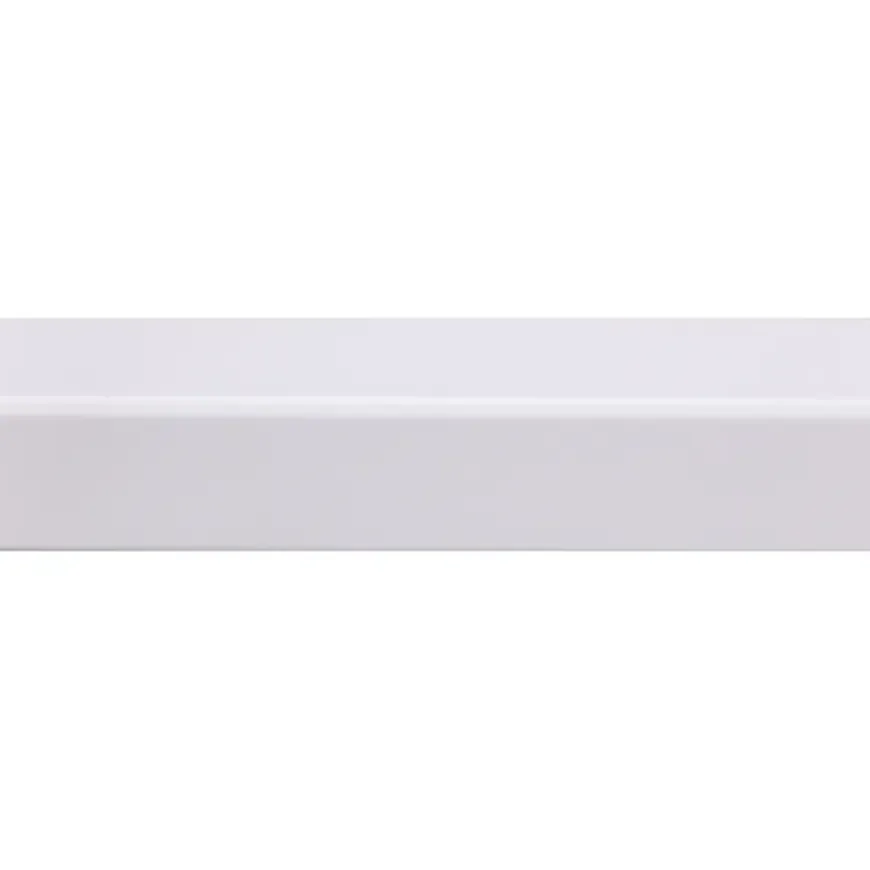 Hoeklat zelfklevend MDF wit folie 33x33 mm 260 cm