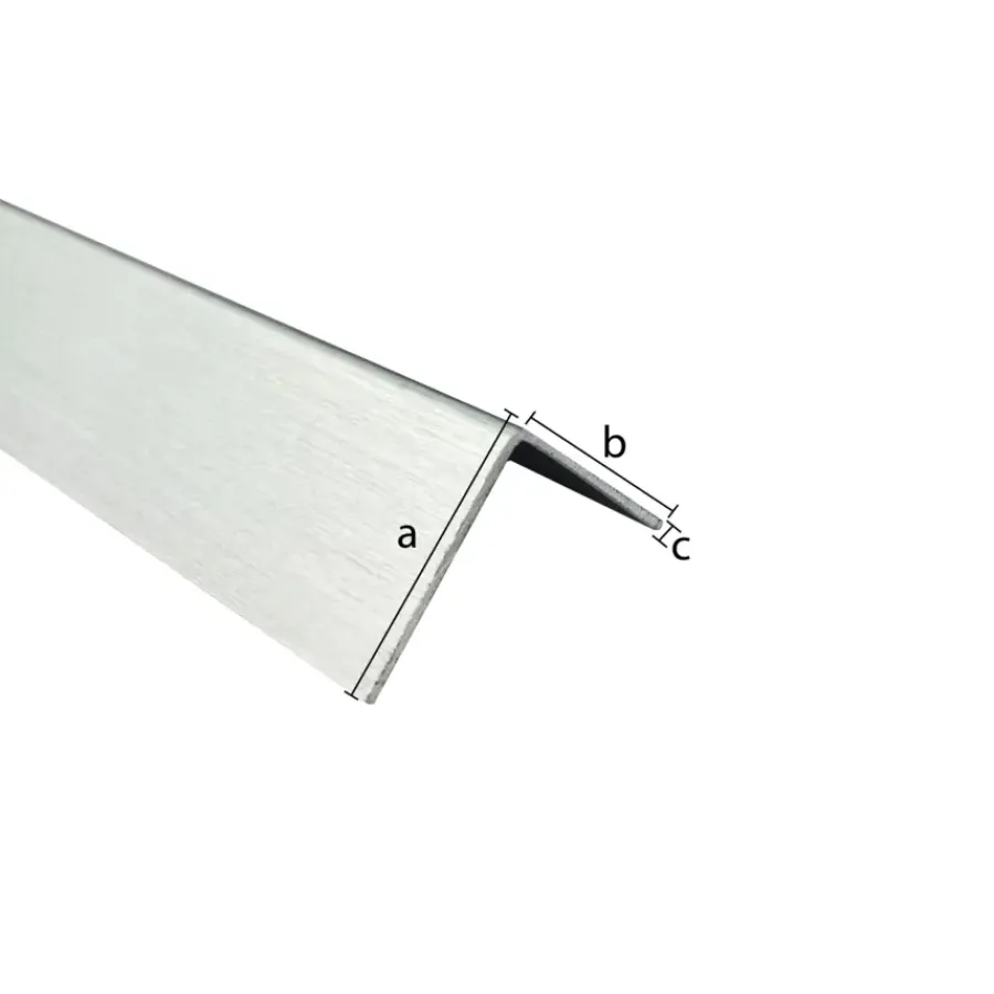 Geen Hoekprofiel aluminium brut 25x25x1x2600mm