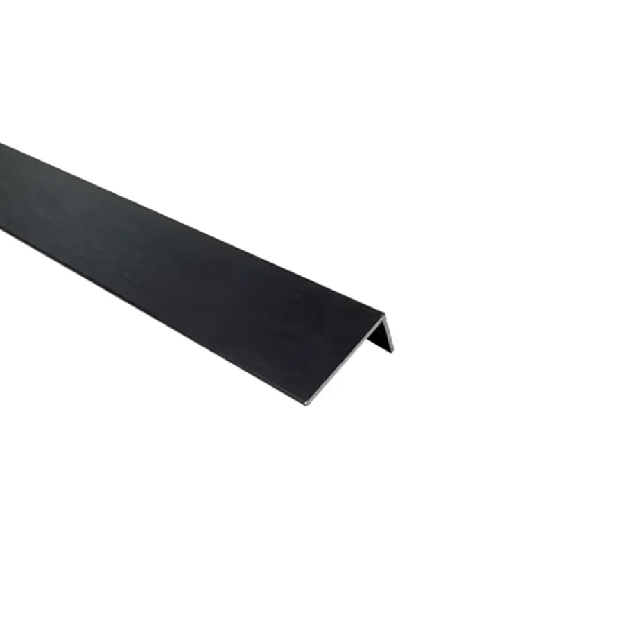 Geen Hoekprofiel aluminium mat zwart 20x10x1x1000mm