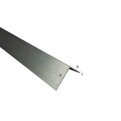 Geen Hoekprofiel aluminium titanium 30x30x1x2600mm