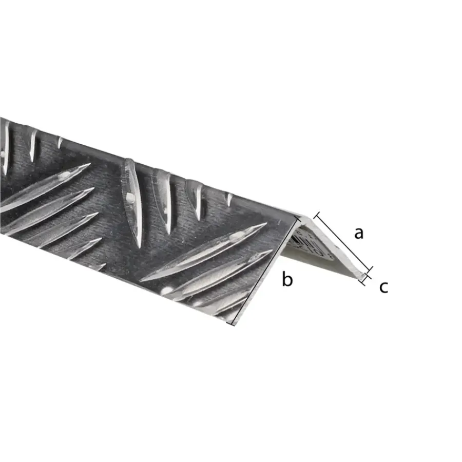 Geen Hoekprofiel aluminium traan 40x40x1,5x1000mm