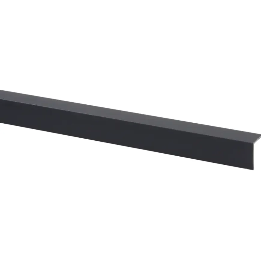 Hoekprofiel kunststof antraciet 20x20 mm 260 cm