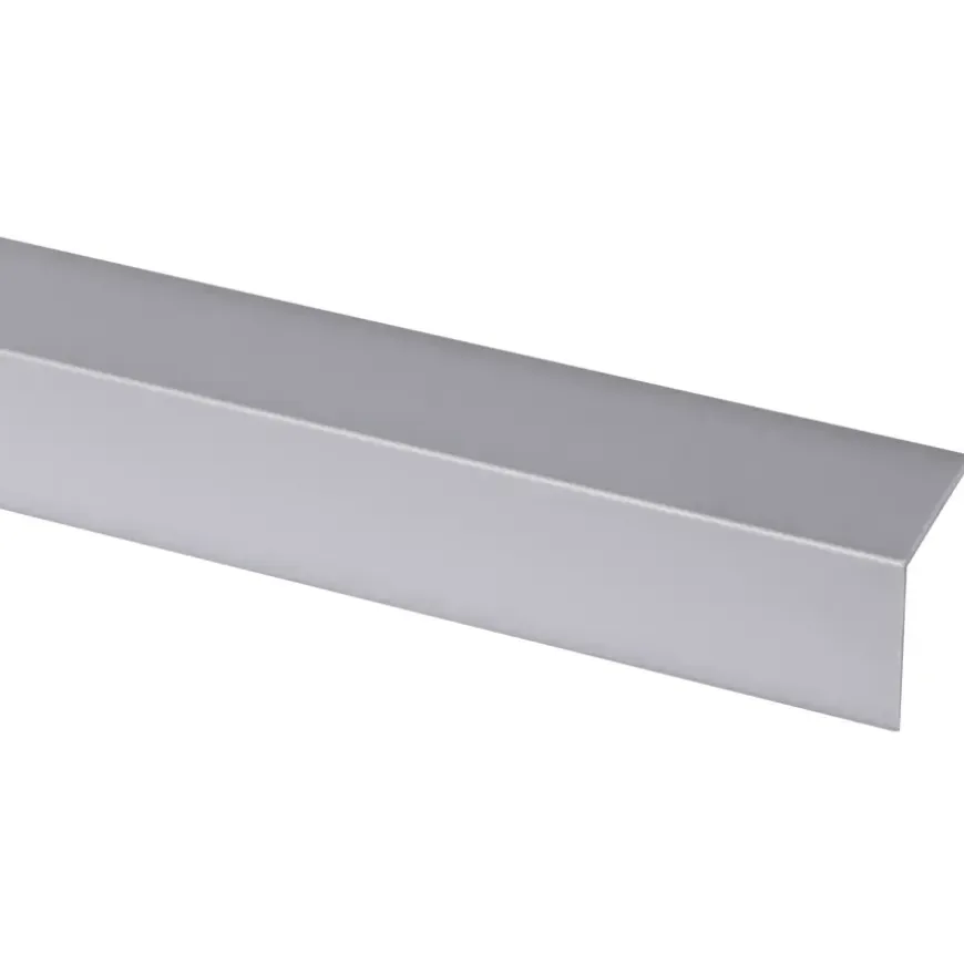 Hoekprofiel kunststof RVS look zelfklevend 30x30mm 260cm