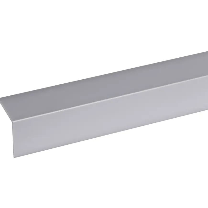 Hoekprofiel kunststof RVS look zelfklevend 30x30mm 260cm