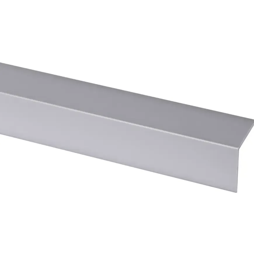 Hoekprofiel kunststof RVS look zelfklevend 30x30mm 260cm
