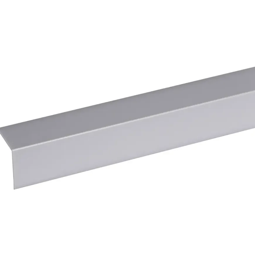 Hoekprofiel kunststof RVS look zelfklevend 25x25mm 260cm