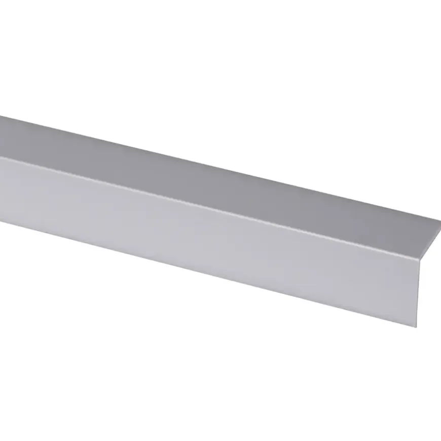 Hoekprofiel kunststof RVS look zelfklevend 25x25mm 260cm