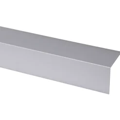 Hoekprofiel kunststof RVS look zelfklevend 40x40mm 260cm