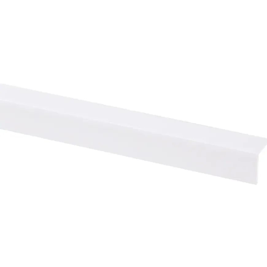 Hoekprofiel kunststof wit 20x20 mm 260 cm