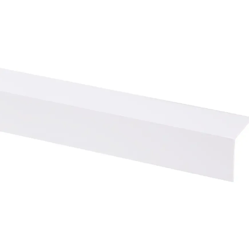 Hoekprofiel kunststof wit 30x30 mm 260 cm