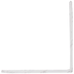 Hoekprofiel kunststof wit 30x30 mm 260 cm