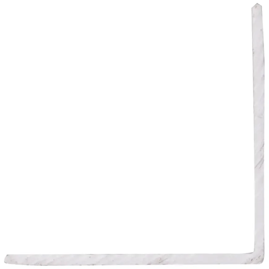 Hoekprofiel kunststof wit 30x30 mm 260 cm