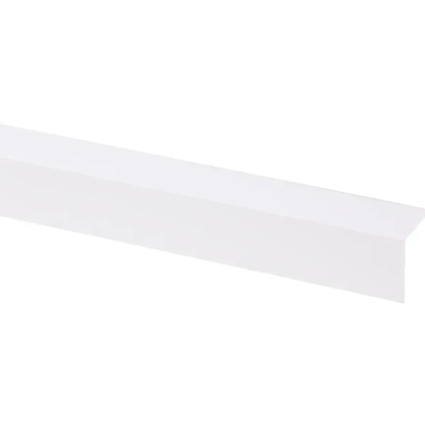 Hoekprofiel kunststof wit 25x25 mm 260 cm