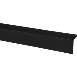 Hoekprofiel kunststof zwart 50x50mm 260 cm