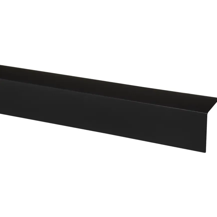 Hoekprofiel kunststof zwart 50x50mm 260 cm