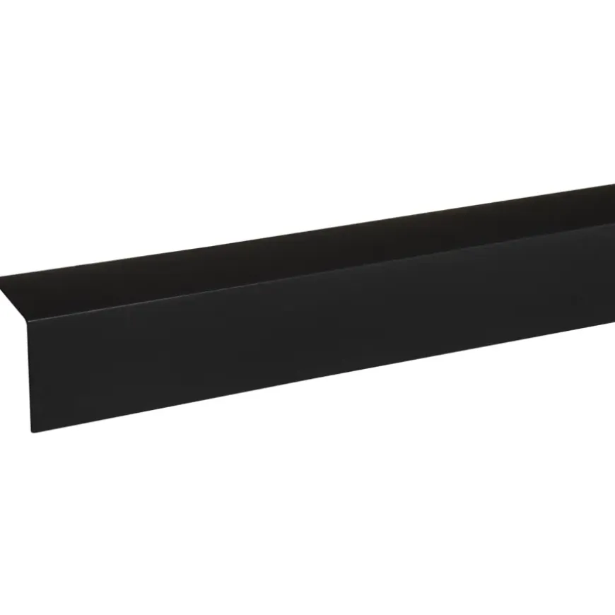 Hoekprofiel kunststof zwart 50x50mm 260 cm