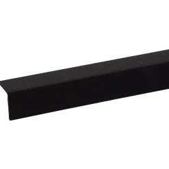 Hoekprofiel kunststof zwart 20x20 mm 260 cm