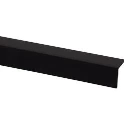 Hoekprofiel kunststof zwart 20x20 mm 260 cm