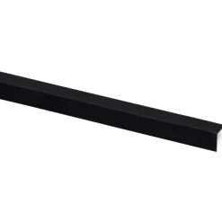 Hoekprofiel kunststof zwart 15x15 mm 260 cm