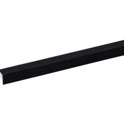 Hoekprofiel kunststof zwart 15x15 mm 260 cm