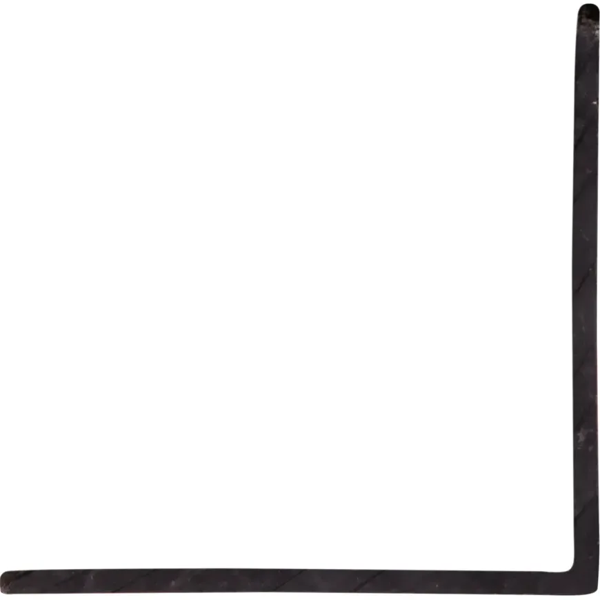 Hoekprofiel kunststof zwart 30x30 mm 260 cm