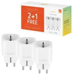Hombli Slimme Stekker + Energiemeter 3-Pack