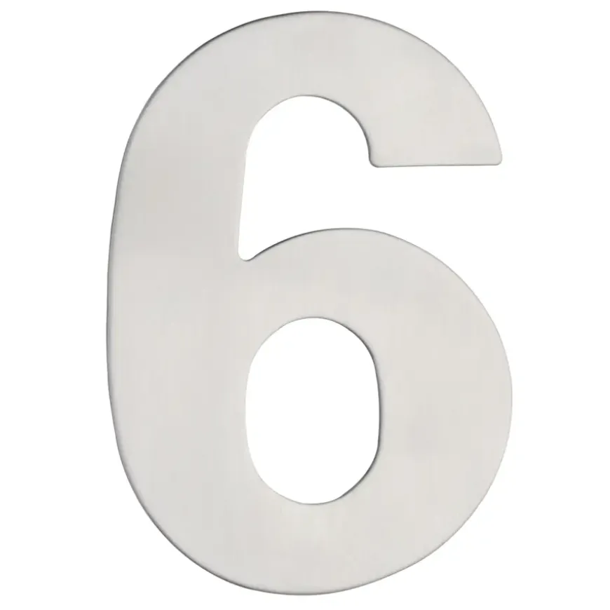 Huiscijfer 6/9 RVS