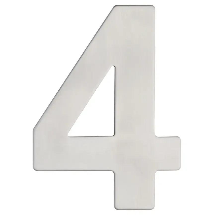 Huiscijfer 4 RVS