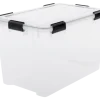 Iris opbergbox luchtdicht kunststof transparant 70 L