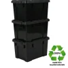 Iris Powerbox Robuust Opbergbox - 21L - Kunststof - Zwart - Set van 3