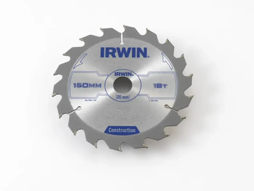 Irwin cirkelzaagblad Ø150 mm met asgat 20mm, vertanding 18T