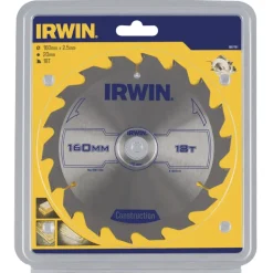 Irwin cirkelzaagblad Ø160 mm met asgat 20mm, vertanding 18T