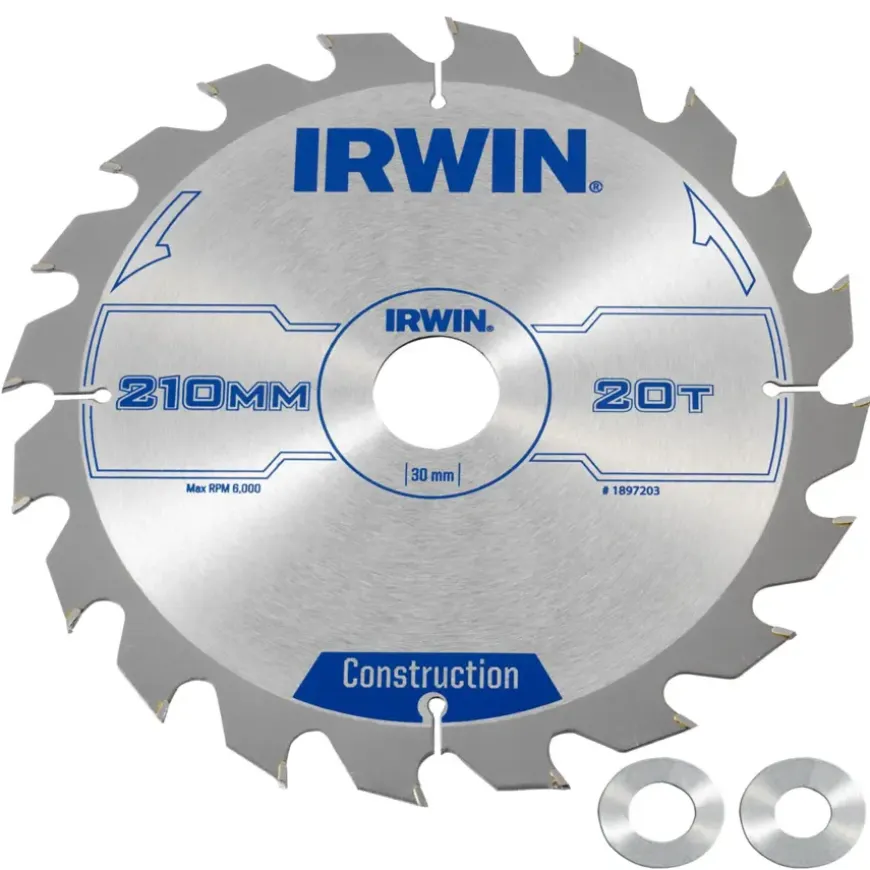 Irwin cirkelzaagblad 210x30,20&16 mm 20t