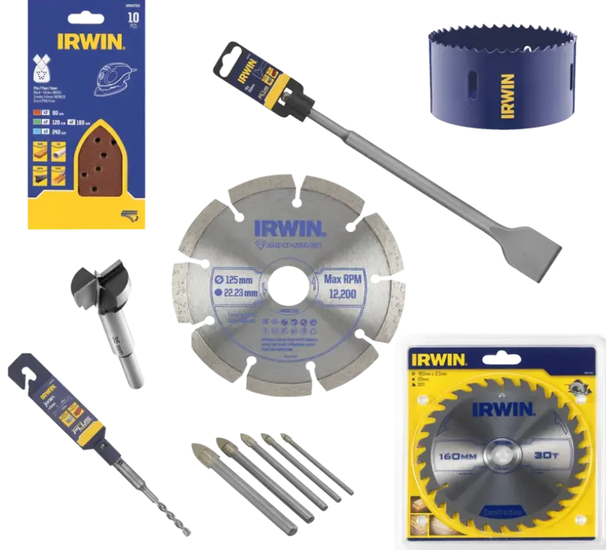 Irwin komscharnierfrees voor frezen in hout Ø35 mm.