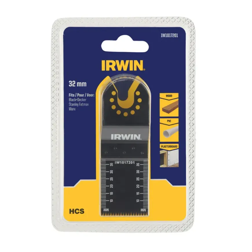 Irwin multitool accessoire - invalzaagblad voor hout geschikt voor B+D multitool MT300KA - 32 x 40 mm