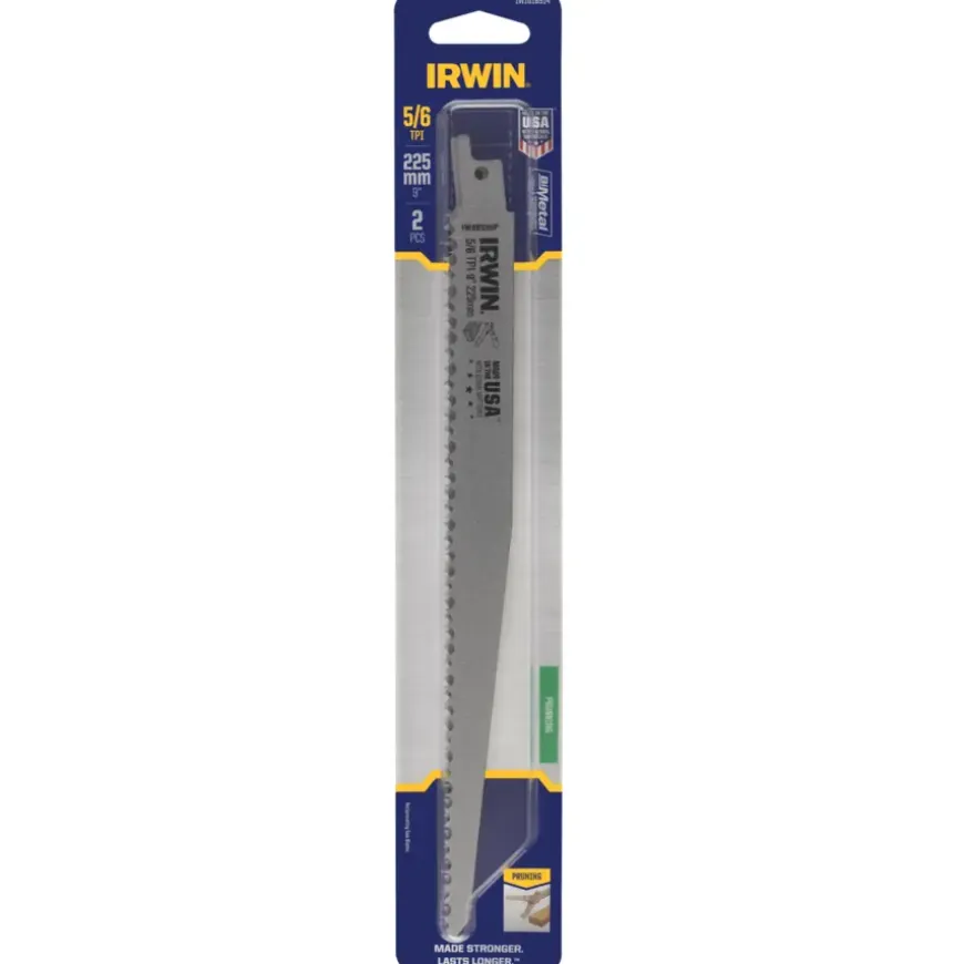 Irwin reciprozaagblad voor hout / takken - 2 stuks - 225 mm
