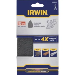 Irwin schuurgaas voor B+D Multischuurmachine zelfklevend K80, 5 stuks