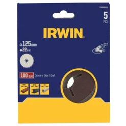 Irwin schuurschijf voor haakse slijper Ø125 mm korrelgrootte K100 5 stuks