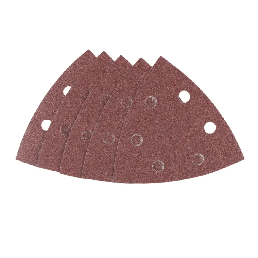 Irwin schuurvel driekhoek 95 x 95 mm zelfhechtend K60, 5 stuks